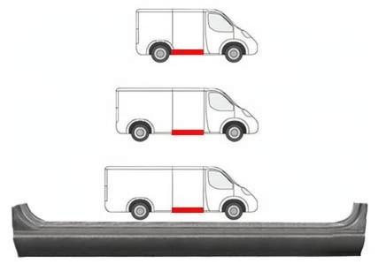 Ремонтна част за праг за Mercedes Sprinter, Volkswagen LT