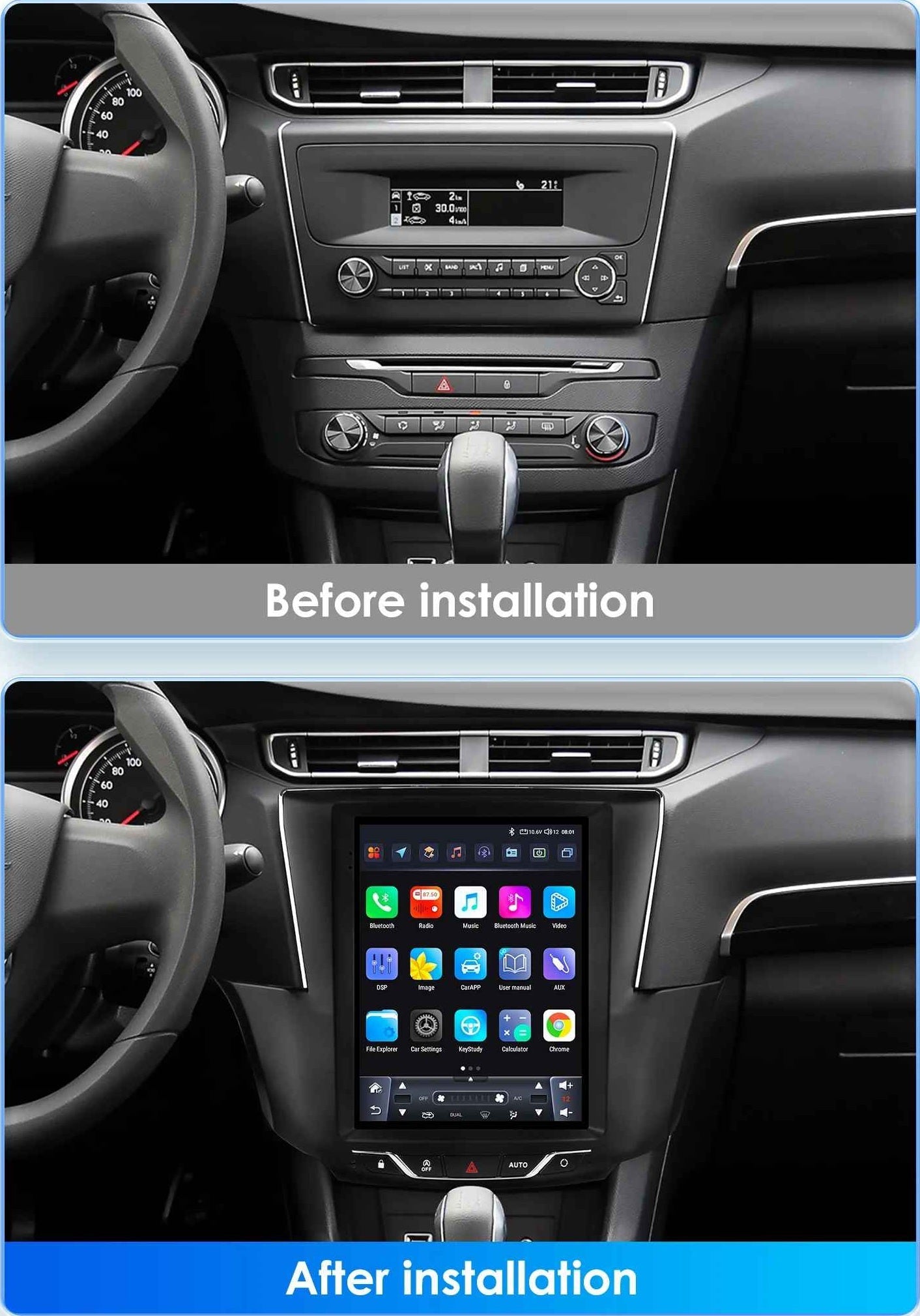 Peugeot 408 2014 - 2019 9.7"