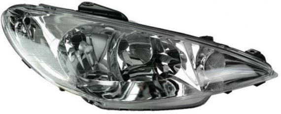Десен фар TYC за Peugeot 206 (1998-2009, H7+H7+PY21w+W5w)