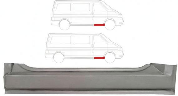 Десен праг за Volkswagen Transporter / Caravelle / Multivan (T4 1996-2003)