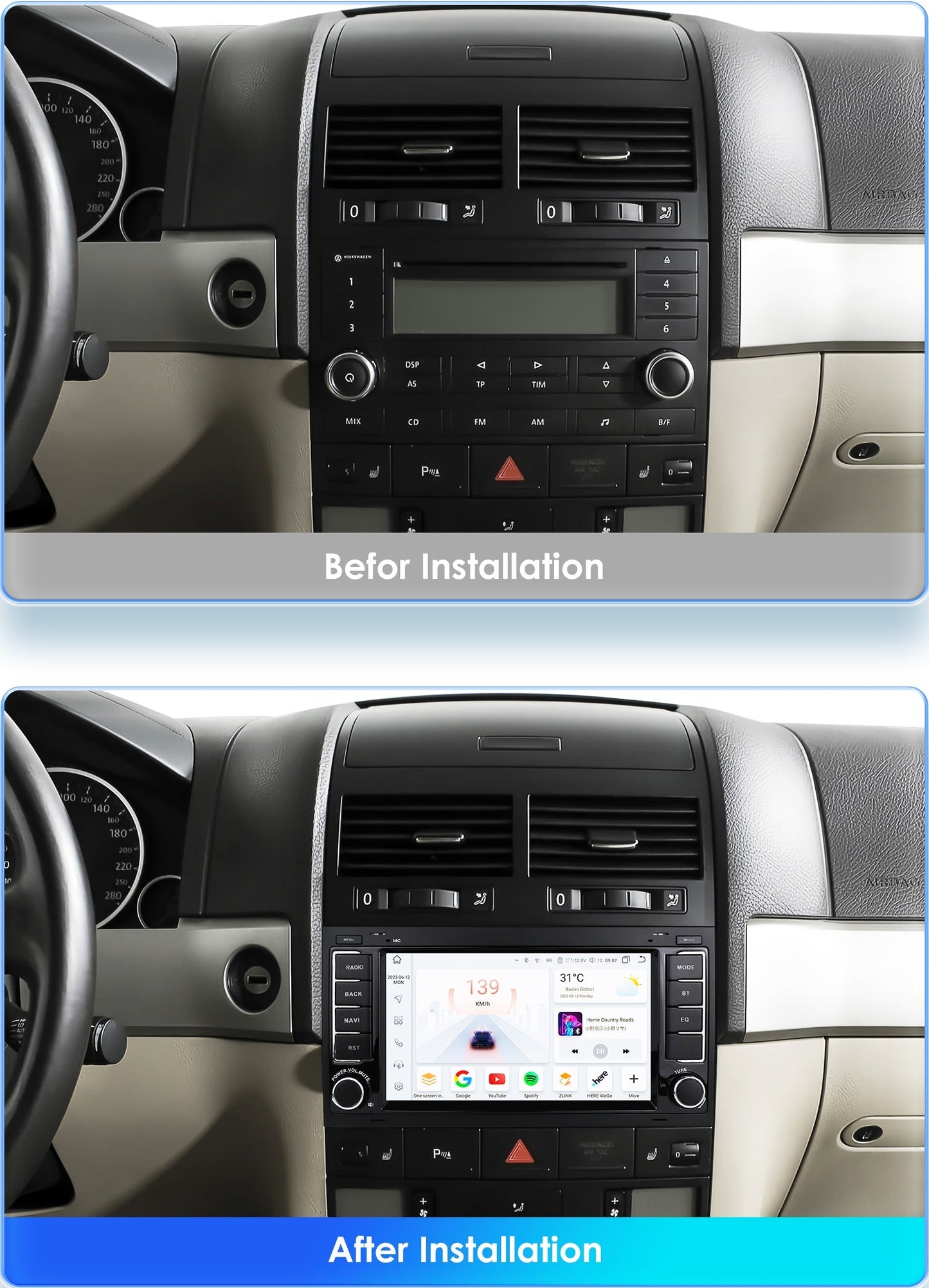 Volkswagen Touareg 2004 - 2011 7"