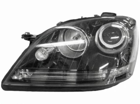 Ляв фар Depo за Mercedes ML (W164 2005-2011, черен)