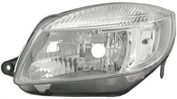 Ляв фар TYC за Skoda Fabia / Roomster / Praktik (H4+PY21w+W5w)