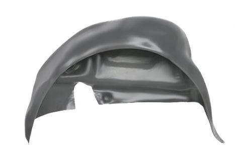 Ляв подкалник пластичен заден за Fiat Panda (2003-2012, Abs & Pvc)