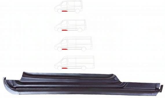 Ляв праг за Dodge, Mercedes, Volkswagen (за 2 врати)