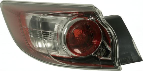Ляв стоп TYC за Mazda 3 (2009-2013, без държач за крушка / без крушки)