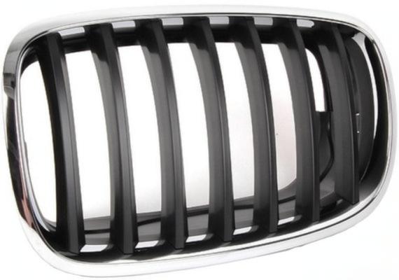 Лява решетка пластична за BMW X5 / X6 (хром/грунд/чернен)