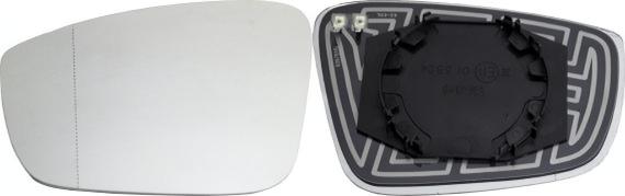 Ляво стъкло за огледало за Seat, Skoda, Volkswagen (OE 6RU85721F)