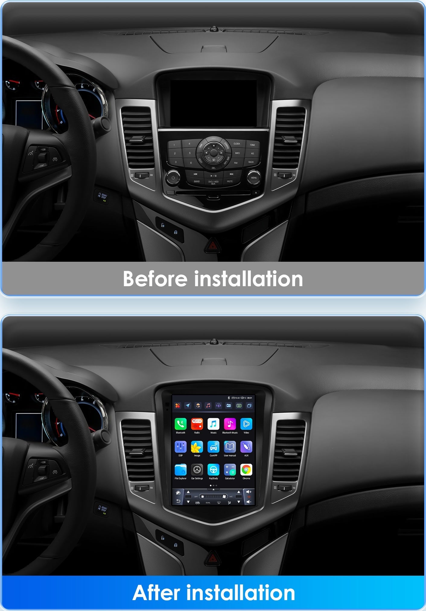 Chevrolet Cruze J300 2008 - 2012 9.7"