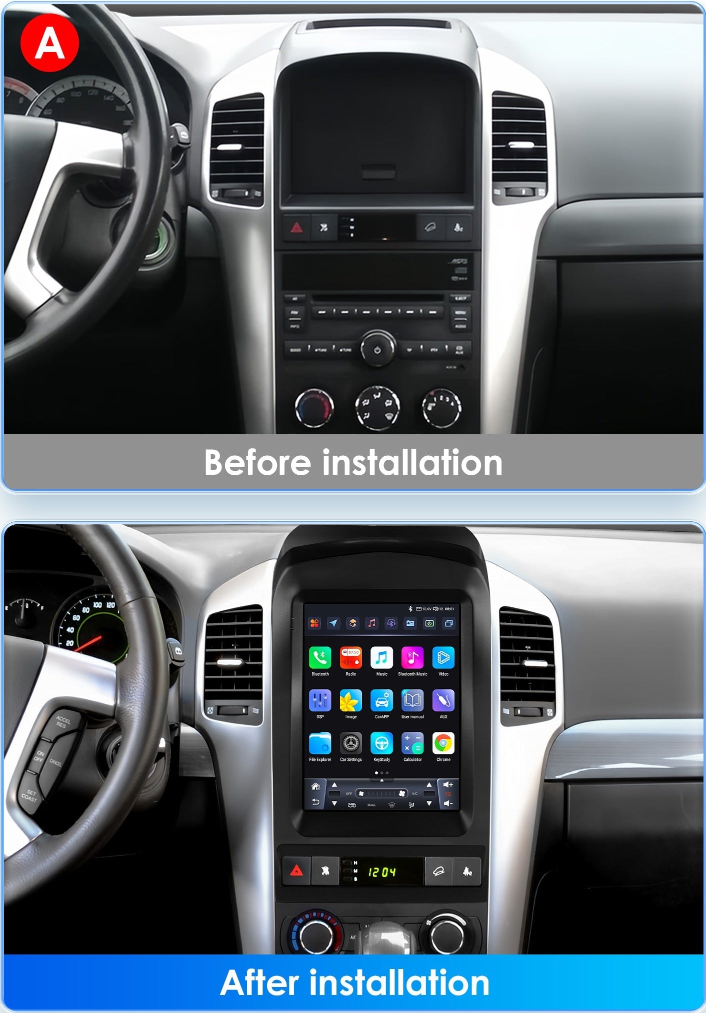 Chevrolet Captiva 2006 - 2012 9.7"