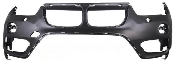 Предна броня за BMW X1 (F48 2015-2019, с отвори за парктроник)