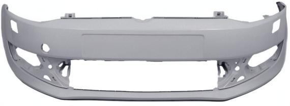 Предна броня за Volkswagen Polo (2009-2014, с отвори за пръскалки)