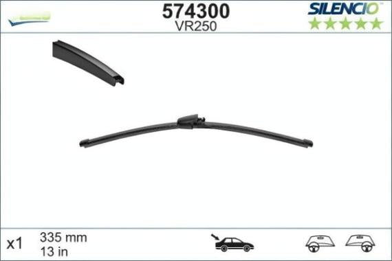 Задна чистачка Valeo за Skoda Roomster / Praktik, Volkswagen